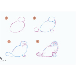 Draw 30: Cats in de groep Creëren & Hobby / Boeken / Instructieboeken bij Voorcrea (137211)