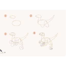 Draw 30: Dinosaurs in de groep Creëren & Hobby / Boeken / Instructieboeken bij Voorcrea (137212)
