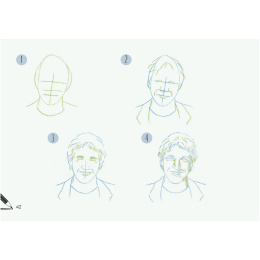 Draw 30: Faces in de groep Creëren & Hobby / Boeken / Instructieboeken bij Voorcrea (137214)