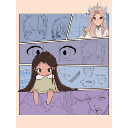 Draw Manga Faces, Heads and Hairstyles in de groep Creëren & Hobby / Boeken / Instructieboeken bij Voorcrea (137217)