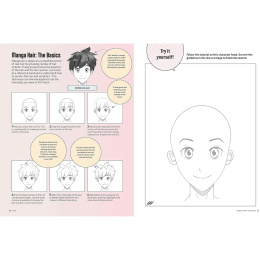Draw Manga Faces, Heads and Hairstyles in de groep Creëren & Hobby / Boeken / Instructieboeken bij Voorcrea (137217)
