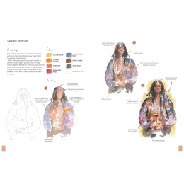 Paint 50: Watercolour Figures in de groep Creëren & Hobby / Boeken / Instructieboeken bij Voorcrea (137228)