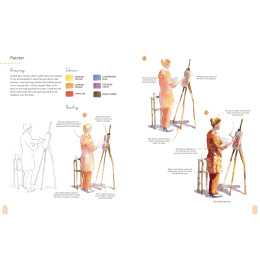 Paint 50: Watercolour Figures in de groep Creëren & Hobby / Boeken / Instructieboeken bij Voorcrea (137228)