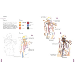 Paint 50: Watercolour Figures in de groep Creëren & Hobby / Boeken / Instructieboeken bij Voorcrea (137228)