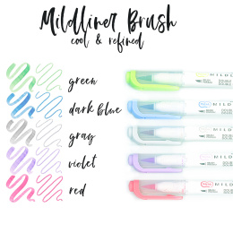 Mildliner Brush 5-pack Cool & Refined set in de groep Pennen / Kunstenaarspotloden en -stiften / Brushpennen bij Voorcrea (137265)