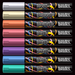 Marker Metallic set van 8 in de groep Pennen / Kunstenaarspotloden en -stiften / Acrylmarkers bij Voorcrea (137373)