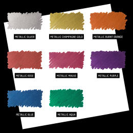 Marker Metallic set van 8 in de groep Pennen / Kunstenaarspotloden en -stiften / Acrylmarkers bij Voorcrea (137373)