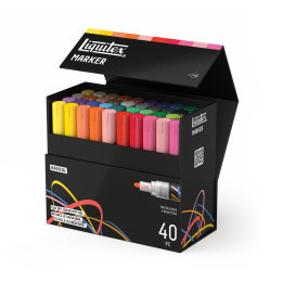 Marker Radical 40-set in de groep Pennen / Kunstenaarspotloden en -stiften / Acrylmarkers bij Voorcrea (137376)