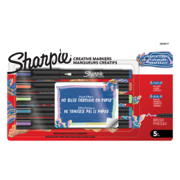 Creative Marker Brush Tip 5‑pack Earth Tones in de groep Pennen / Kunstenaarspotloden en -stiften / Acrylmarkers bij Voorcrea (137402)