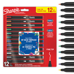 Creative Marker Fine Tip 12-pack in de groep Pennen / Kunstenaarspotloden en -stiften / Acrylmarkers bij Voorcrea (137405)
