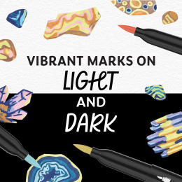Creative Marker Brush Tip 12‑pack Earth Tones in de groep Pennen / Kunstenaarspotloden en -stiften / Acrylmarkers bij Voorcrea (137406)