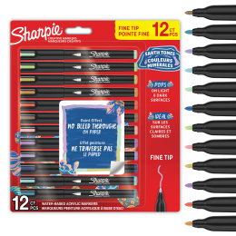 Creative Marker Fine Tip 12-pack Earth Tones in de groep Pennen / Kunstenaarspotloden en -stiften / Acrylmarkers bij Voorcrea (137407)