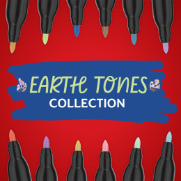 Creative Marker Fine Tip 12-pack Earth Tones in de groep Pennen / Kunstenaarspotloden en -stiften / Acrylmarkers bij Voorcrea (137407)
