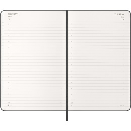 Kalender 12M Daily 2027 Hardcover Large Black in de groep Papier & Blokken / Kalenders en agenda's / 12 maanden agenda's bij Voorcrea (137423)