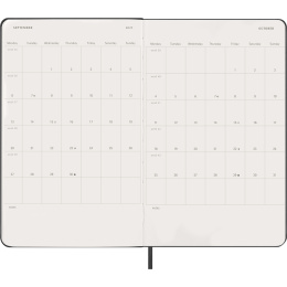 Kalender 12M Daily 2027 Hardcover Large Black in de groep Papier & Blokken / Kalenders en agenda's / 12 maanden agenda's bij Voorcrea (137423)