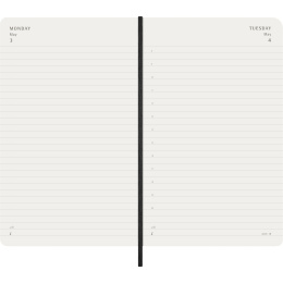 Kalender 12M Daily 2027 Softcover Large Black in de groep Papier & Blokken / Kalenders en agenda's / 12 maanden agenda's bij Voorcrea (137424)