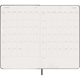 Kalender 12M Daily 2027 Softcover Large Black in de groep Papier & Blokken / Kalenders en agenda's / 12 maanden agenda's bij Voorcrea (137424)