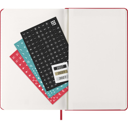 Kalender 12M Daily 2027 Hardcover Large Red in de groep Papier & Blokken / Kalenders en agenda's / 12 maanden agenda's bij Voorcrea (137426)