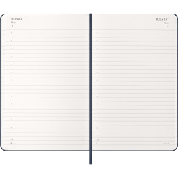 Kalender 12M Daily 2027 Hardcover Large Sapphire Blue in de groep Papier & Blokken / Kalenders en agenda's / 12 maanden agenda's bij Voorcrea (137428)
