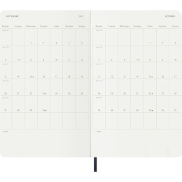 Kalender 12M Daily 2027 Softcover Large Sapphire Blue in de groep Papier & Blokken / Kalenders en agenda's / 12 maanden agenda's bij Voorcrea (137429)