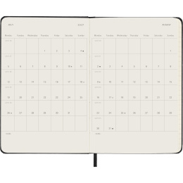 Kalender 12M Daily 2027 Hardcover Pocket Black in de groep Papier & Blokken / Kalenders en agenda's / 12 maanden agenda's bij Voorcrea (137432)