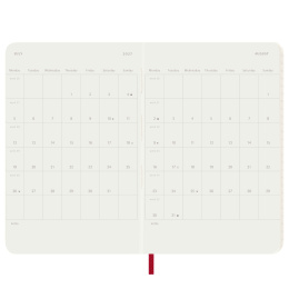 Kalender 12M Daily 2027 Softcover Pocket Red in de groep Papier & Blokken / Kalenders en agenda's / 12 maanden agenda's bij Voorcrea (137436)