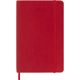 Kalender 12M Daily 2027 Softcover Pocket Red in de groep Papier & Blokken / Kalenders en agenda's / 12 maanden agenda's bij Voorcrea (137436)