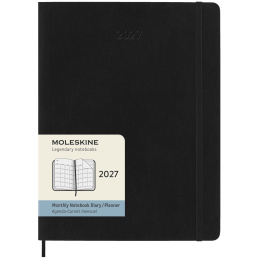 Kalender 12M Monthly 2027 Softcover XL Black in de groep Papier & Blokken / Kalenders en agenda's / 12 maanden agenda's bij Voorcrea (137441)