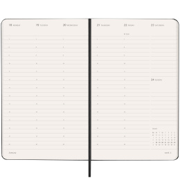 Kalender 12M Weekly Vertical PRO 2027 Hardcover Large Black in de groep Papier & Blokken / Kalenders en agenda's / 12 maanden agenda's bij Voorcrea (137442)