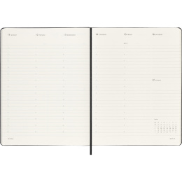 Kalender 12M Weekly Vertical PRO 2027 Hardcover XL Black  in de groep Papier & Blokken / Kalenders en agenda's / 12 maanden agenda's bij Voorcrea (137443)