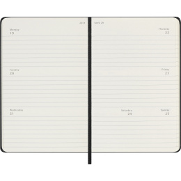 Kalender 12M Weekly Horizontal 2027 Hardcover Pocket Black  in de groep Papier & Blokken / Kalenders en agenda's / 12 maanden agenda's bij Voorcrea (137448)