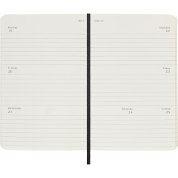 Kalender 12M Weekly Horizontal 2027 Softcover Pocket Black  in de groep Papier & Blokken / Kalenders en agenda's / 12 maanden agenda's bij Voorcrea (137449)