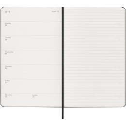 Kalender 12M Weekly Notebook 2027 Hardcover Large Black  in de groep Papier & Blokken / Kalenders en agenda's / 12 maanden agenda's bij Voorcrea (137450)