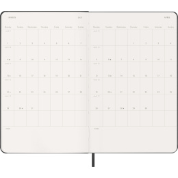 Kalender 12M Weekly Notebook 2027 Hardcover Large Black  in de groep Papier & Blokken / Kalenders en agenda's / 12 maanden agenda's bij Voorcrea (137450)