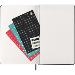 Kalender 12M Weekly Notebook 2027 Hardcover Large Black  in de groep Papier & Blokken / Kalenders en agenda's / 12 maanden agenda's bij Voorcrea (137450)