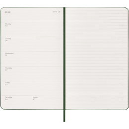 Kalender 12M Weekly Notebook 2027 Hardcover Large Myrtle Green  in de groep Papier & Blokken / Kalenders en agenda's / 12 maanden agenda's bij Voorcrea (137452)
