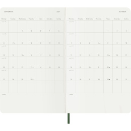 Kalender 12M Weekly Notebook 2027 Softcover Large Myrtle Green  in de groep Papier & Blokken / Kalenders en agenda's / 12 maanden agenda's bij Voorcrea (137453)