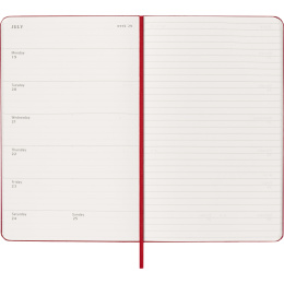 Kalender 12M Weekly Notebook 2027 Hardcover Large Red  in de groep Papier & Blokken / Kalenders en agenda's / 12 maanden agenda's bij Voorcrea (137455)