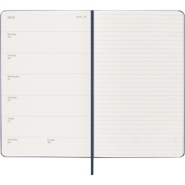 Kalender 12M Weekly Notebook 2027 Hardcover Large Sapphire Blue  in de groep Papier & Blokken / Kalenders en agenda's / 12 maanden agenda's bij Voorcrea (137457)
