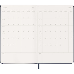 Kalender 12M Weekly Notebook 2027 Hardcover Large Sapphire Blue  in de groep Papier & Blokken / Kalenders en agenda's / 12 maanden agenda's bij Voorcrea (137457)