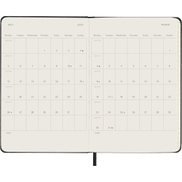 Kalender 12M Weekly Notebook 2027 Hardcover Pocket Black  in de groep Papier & Blokken / Kalenders en agenda's / 12 maanden agenda's bij Voorcrea (137458)