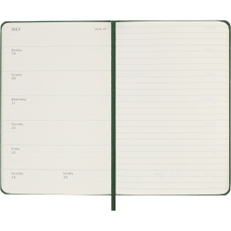 Kalender 12M Weekly Notebook 2027 Hardcover Pocket Myrtle Green  in de groep Papier & Blokken / Kalenders en agenda's / 12 maanden agenda's bij Voorcrea (137460)