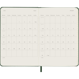 Kalender 12M Weekly Notebook 2027 Hardcover Pocket Myrtle Green  in de groep Papier & Blokken / Kalenders en agenda's / 12 maanden agenda's bij Voorcrea (137460)