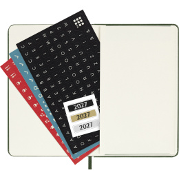 Kalender 12M Weekly Notebook 2027 Hardcover Pocket Myrtle Green  in de groep Papier & Blokken / Kalenders en agenda's / 12 maanden agenda's bij Voorcrea (137460)