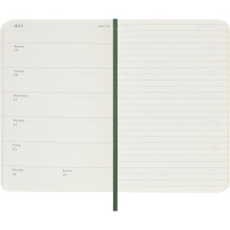 Kalender 12M Weekly Notebook 2027 Softcover Pocket Myrtle Green  in de groep Papier & Blokken / Kalenders en agenda's / 12 maanden agenda's bij Voorcrea (137461)