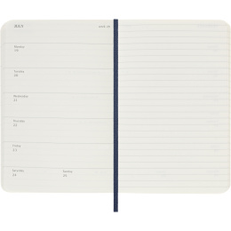 Kalender 12M Weekly Notebook 2027 Softcover Pocket Sapphire Blue  in de groep Papier & Blokken / Kalenders en agenda's / 12 maanden agenda's bij Voorcrea (137462)