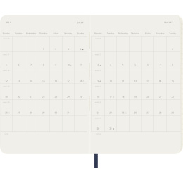 Kalender 12M Weekly Notebook 2027 Softcover Pocket Sapphire Blue  in de groep Papier & Blokken / Kalenders en agenda's / 12 maanden agenda's bij Voorcrea (137462)