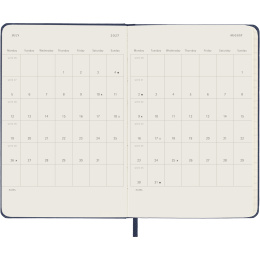 Kalender 12M Weekly Notebook 2027 Hardcover Pocket Sapphire Blue  in de groep Papier & Blokken / Kalenders en agenda's / 12 maanden agenda's bij Voorcrea (137465)