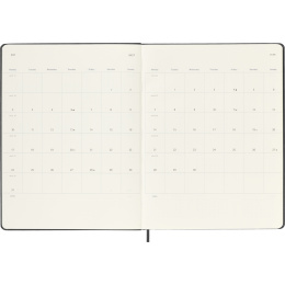 Kalender 12M Weekly Notebook 2027 Hardcover XL Black  in de groep Papier & Blokken / Kalenders en agenda's / 12 maanden agenda's bij Voorcrea (137466)