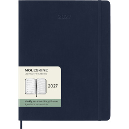 Kalender 12M Weekly Notebook 2027 Softcover XL Sapphire Blue  in de groep Papier & Blokken / Kalenders en agenda's / 12 maanden agenda's bij Voorcrea (137469)